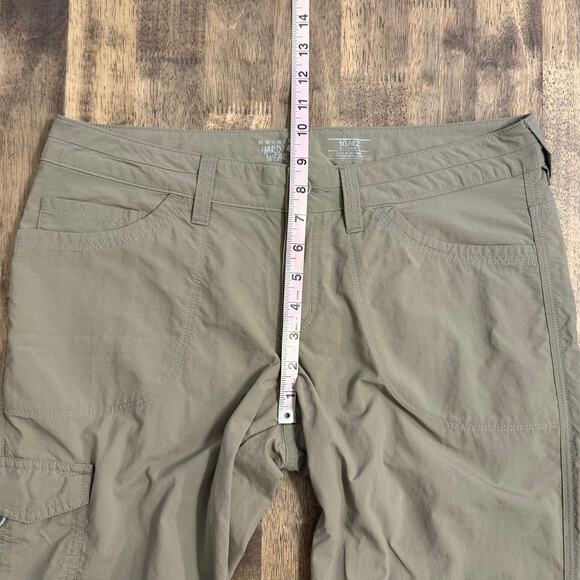 Mountain Hardwear Hiking Pants 100% Nylon Mid-Rise Cargo Pocket Khaki Women’s 10 - Picture 5 of 12